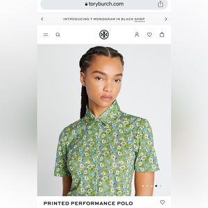 Tory Burch Printed Performance Polo